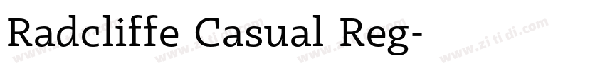 Radcliffe Casual Reg字体转换 Radcliffe Casual Reg字体转换